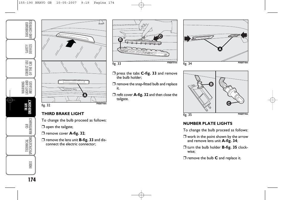 FIAT Bravo User Manual | Page 175 / 246