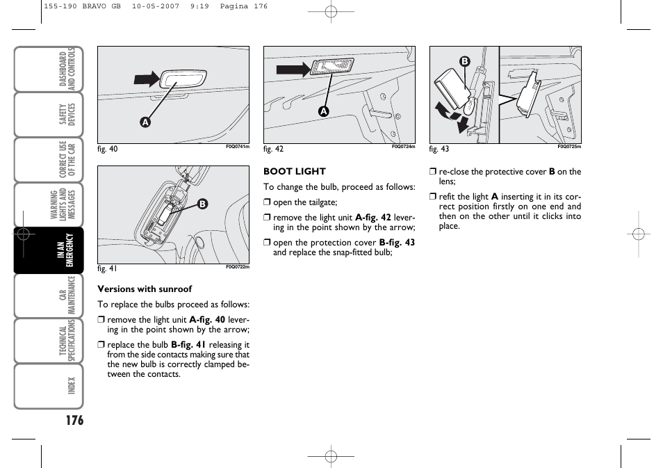 FIAT Bravo User Manual | Page 177 / 246