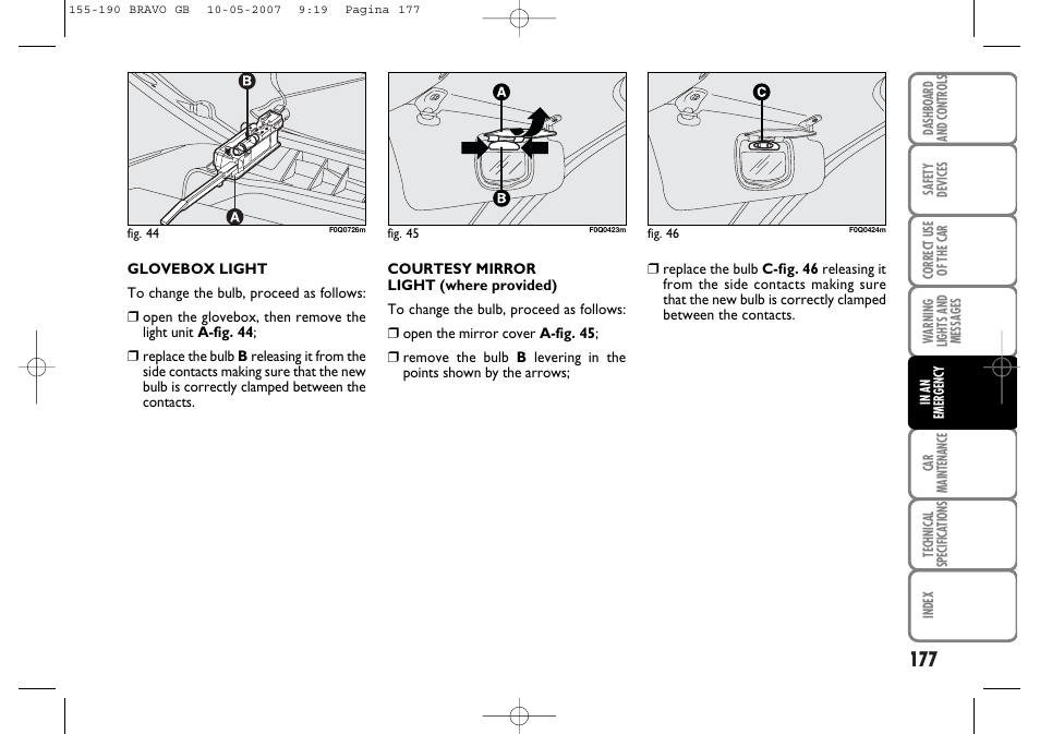 FIAT Bravo User Manual | Page 178 / 246