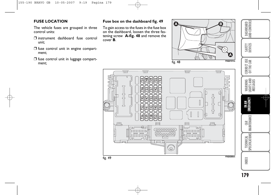 FIAT Bravo User Manual | Page 180 / 246