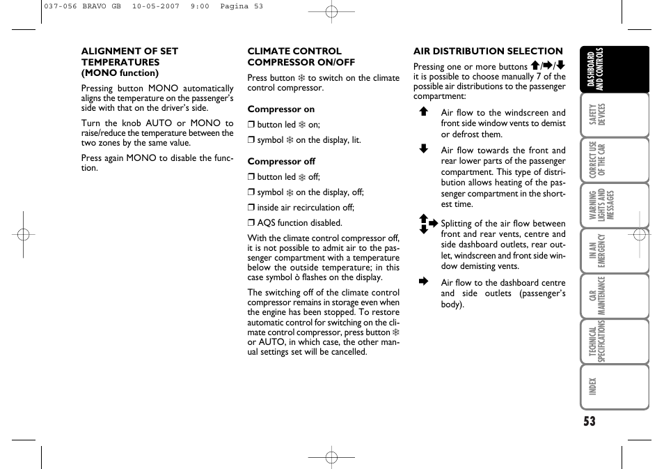 FIAT Bravo User Manual | Page 54 / 246