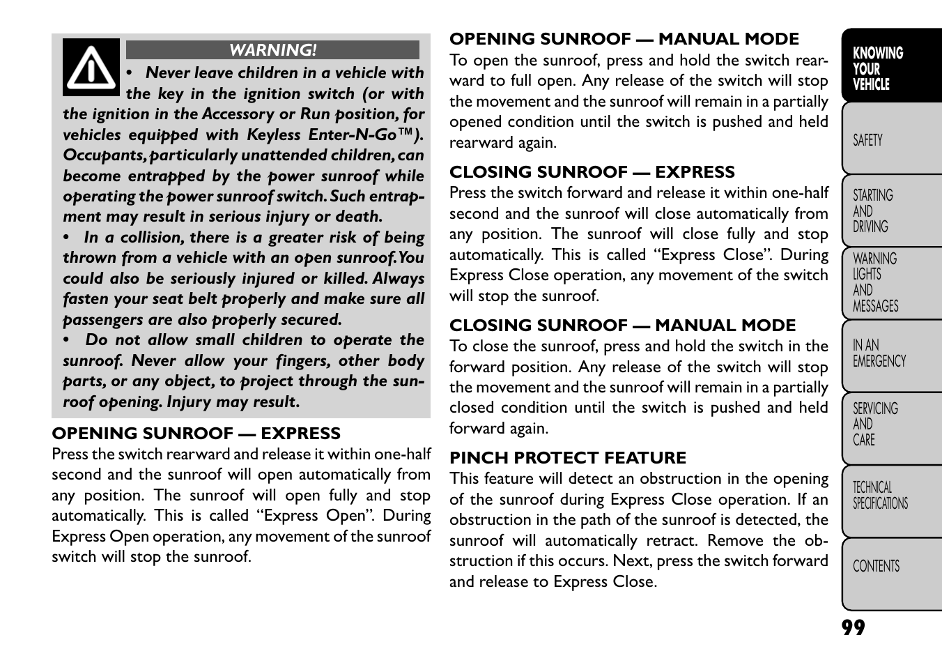 FIAT Freemont User Manual | Page 105 / 352