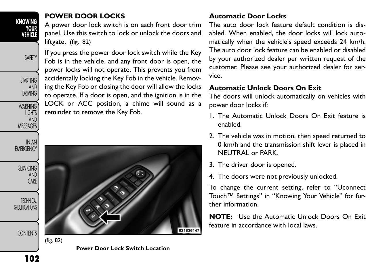 FIAT Freemont User Manual | Page 108 / 352