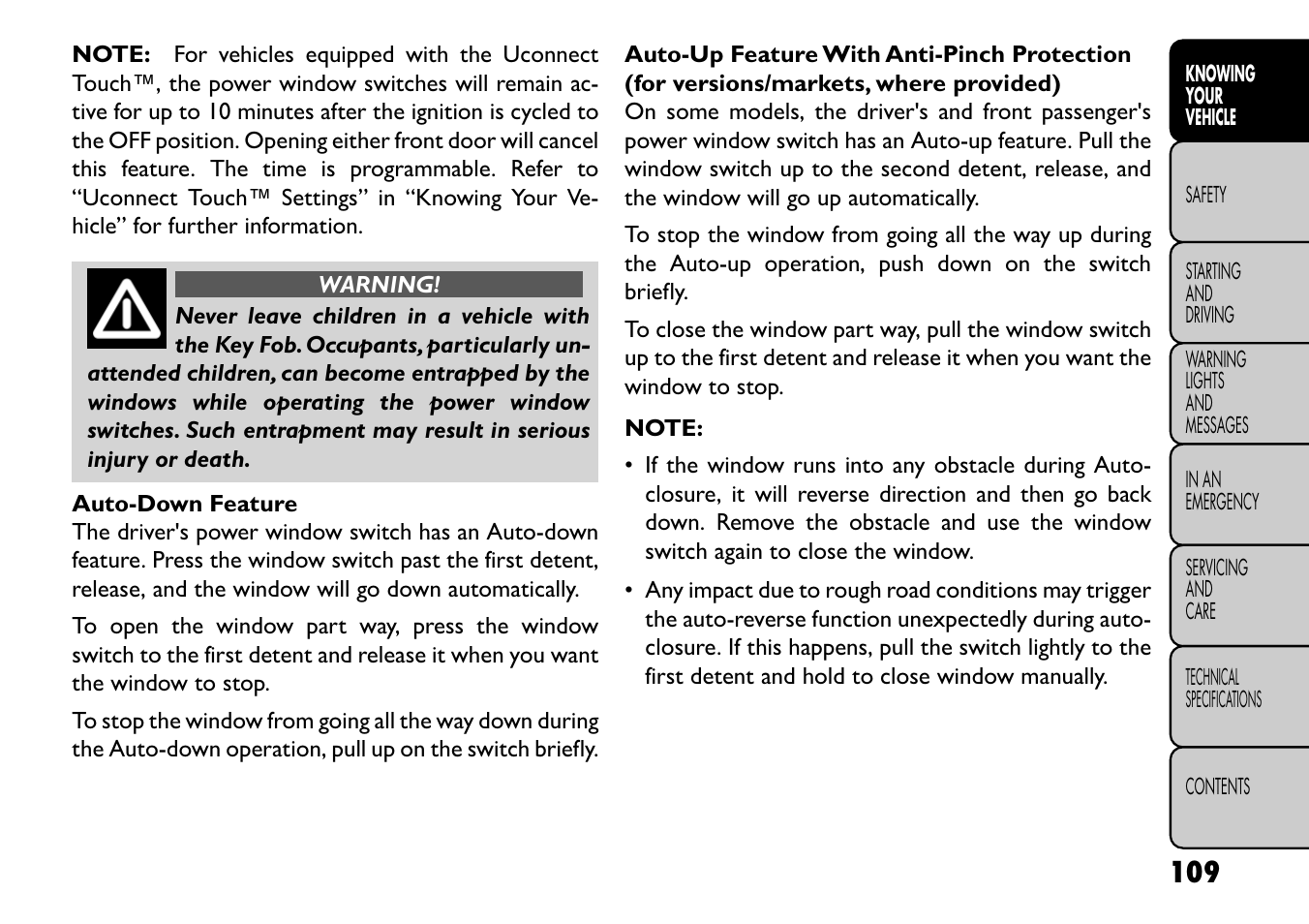 FIAT Freemont User Manual | Page 115 / 352