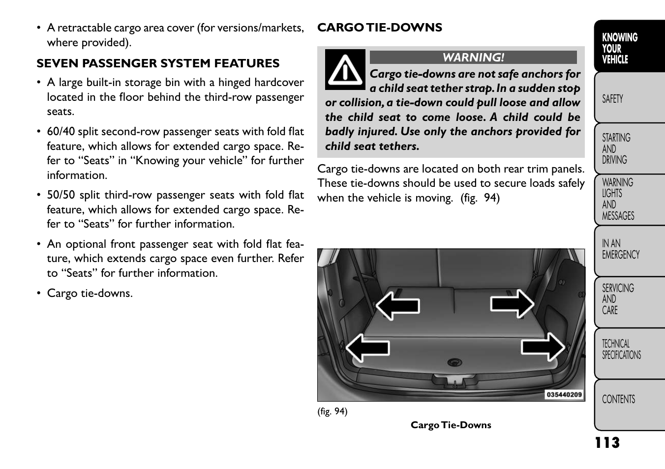 FIAT Freemont User Manual | Page 119 / 352