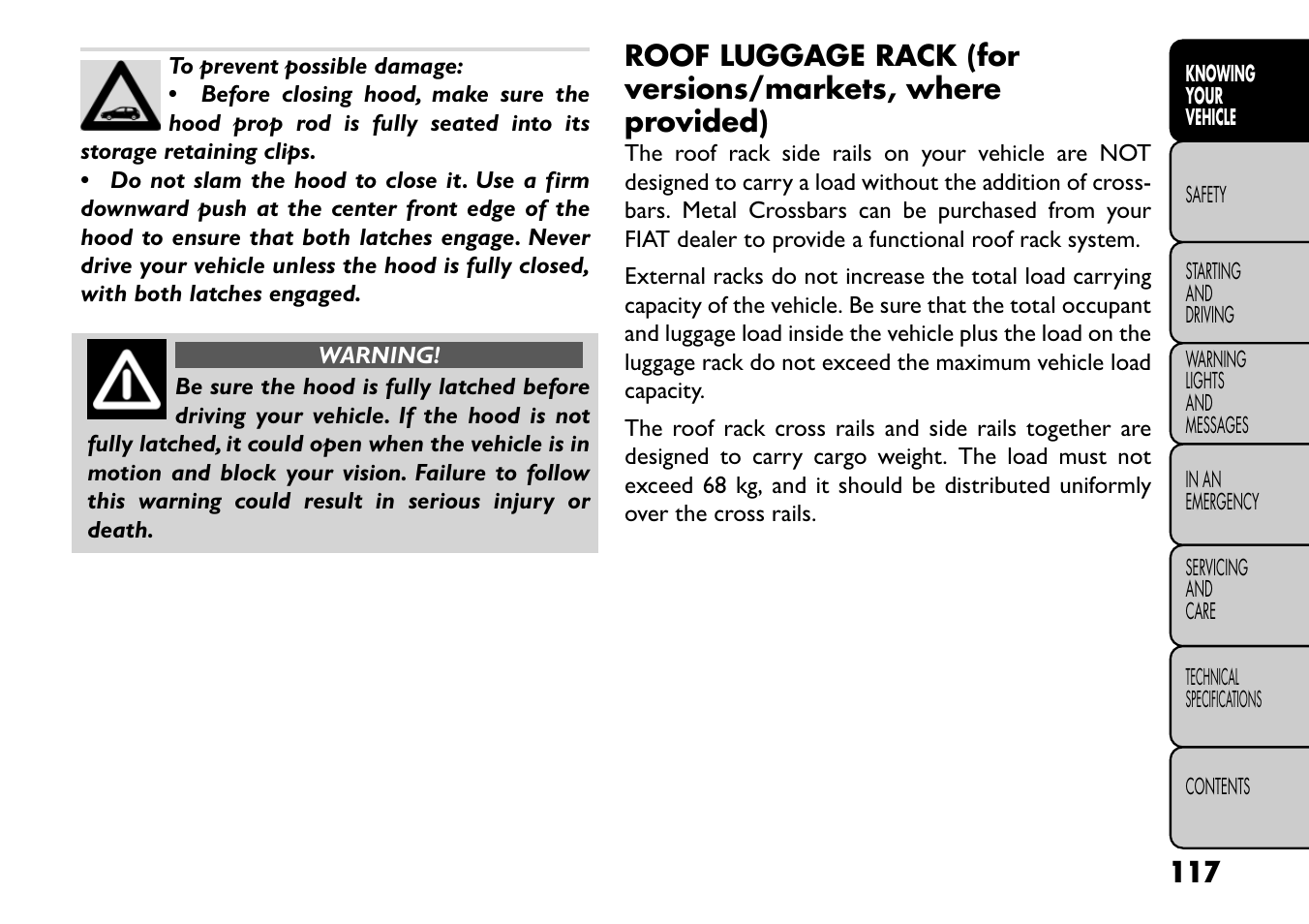 FIAT Freemont User Manual | Page 123 / 352