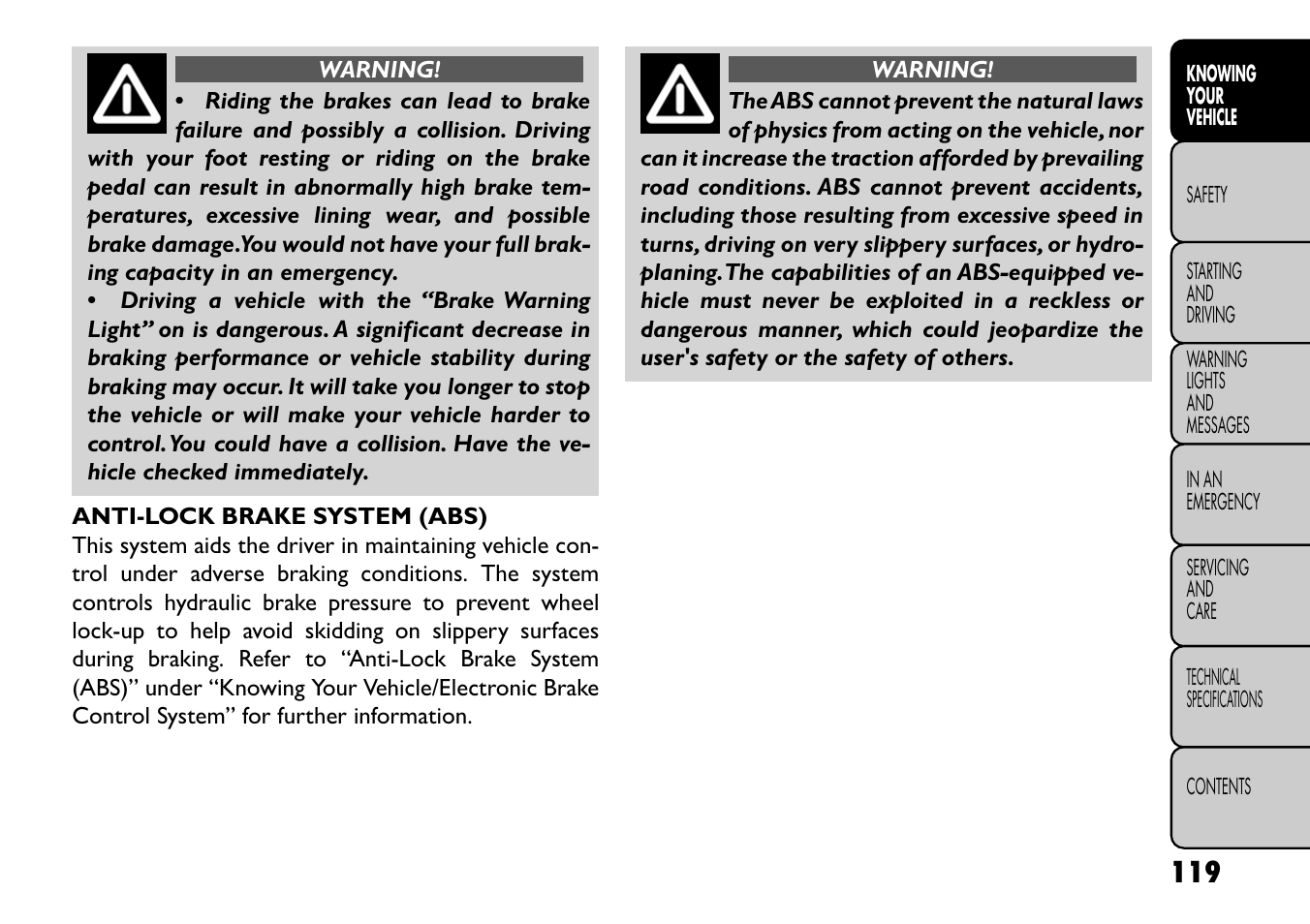 FIAT Freemont User Manual | Page 125 / 352