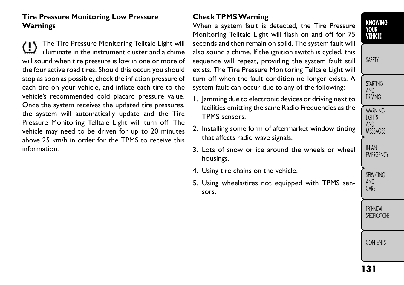 FIAT Freemont User Manual | Page 137 / 352