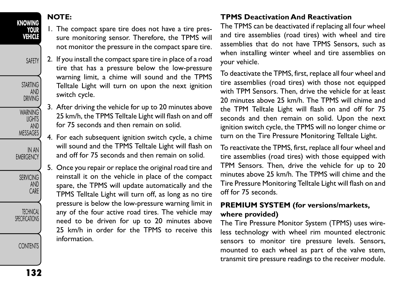 FIAT Freemont User Manual | Page 138 / 352