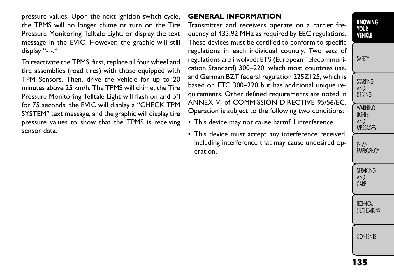 FIAT Freemont User Manual | Page 141 / 352