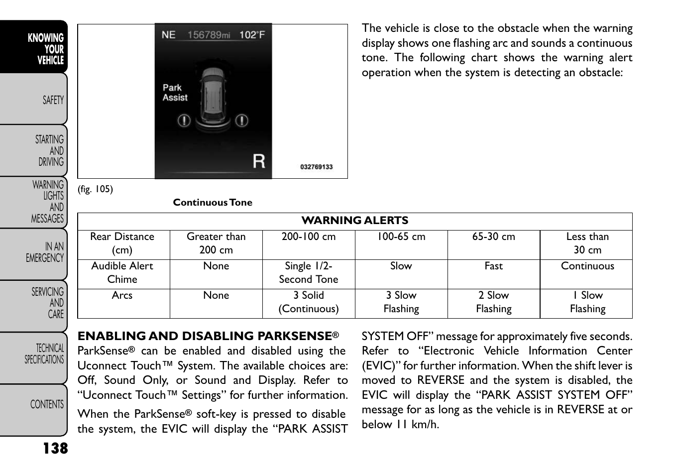 FIAT Freemont User Manual | Page 144 / 352