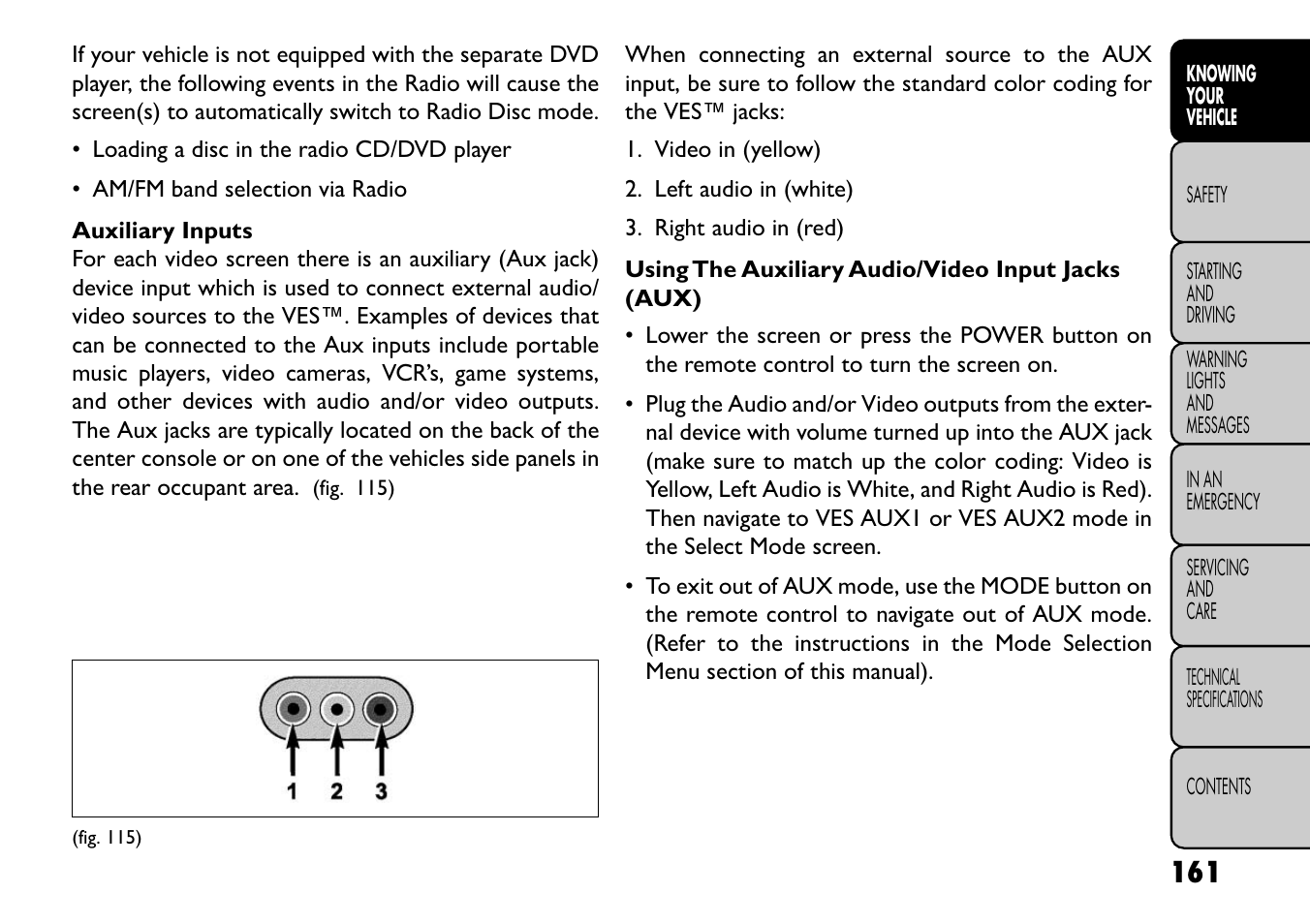 FIAT Freemont User Manual | Page 167 / 352