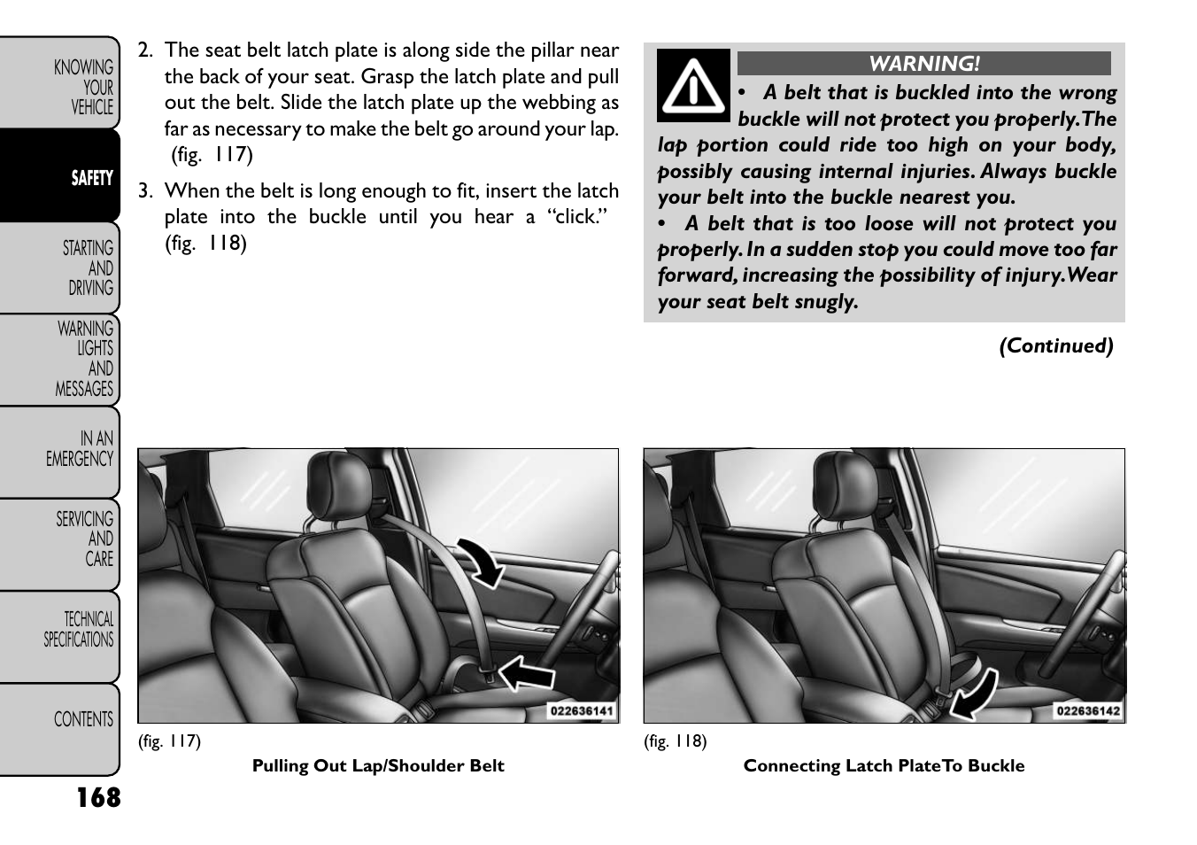 FIAT Freemont User Manual | Page 174 / 352