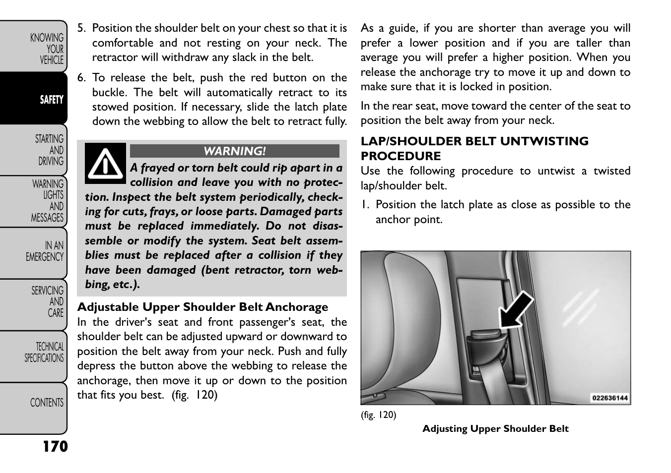 FIAT Freemont User Manual | Page 176 / 352