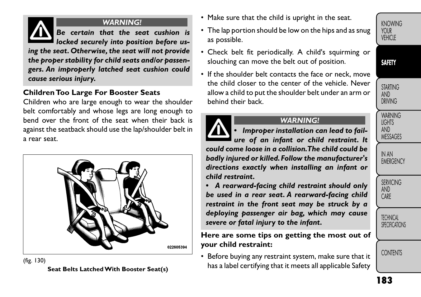 FIAT Freemont User Manual | Page 189 / 352