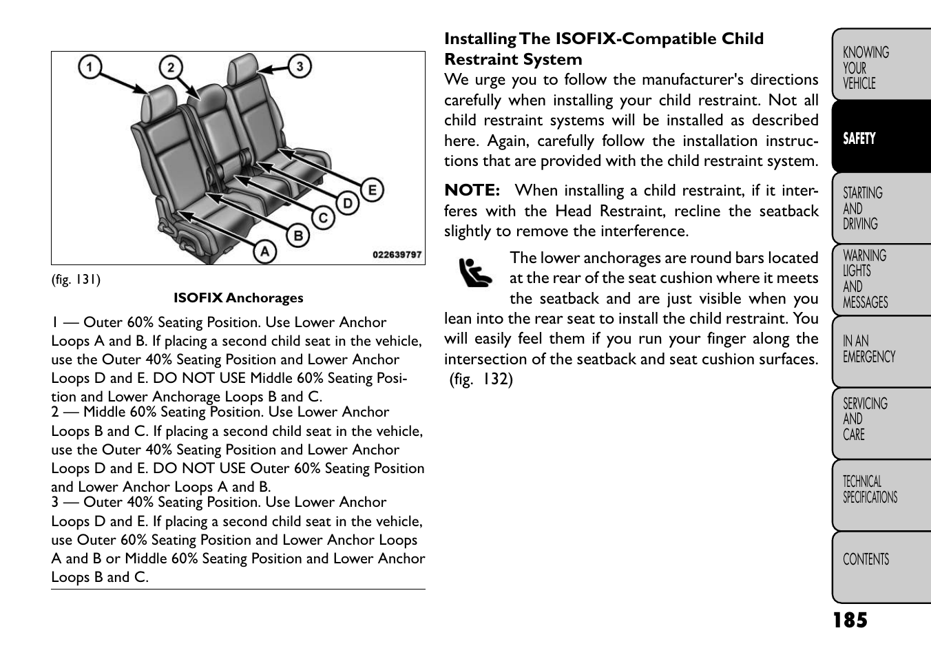 FIAT Freemont User Manual | Page 191 / 352