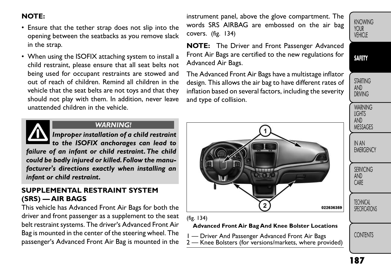 FIAT Freemont User Manual | Page 193 / 352