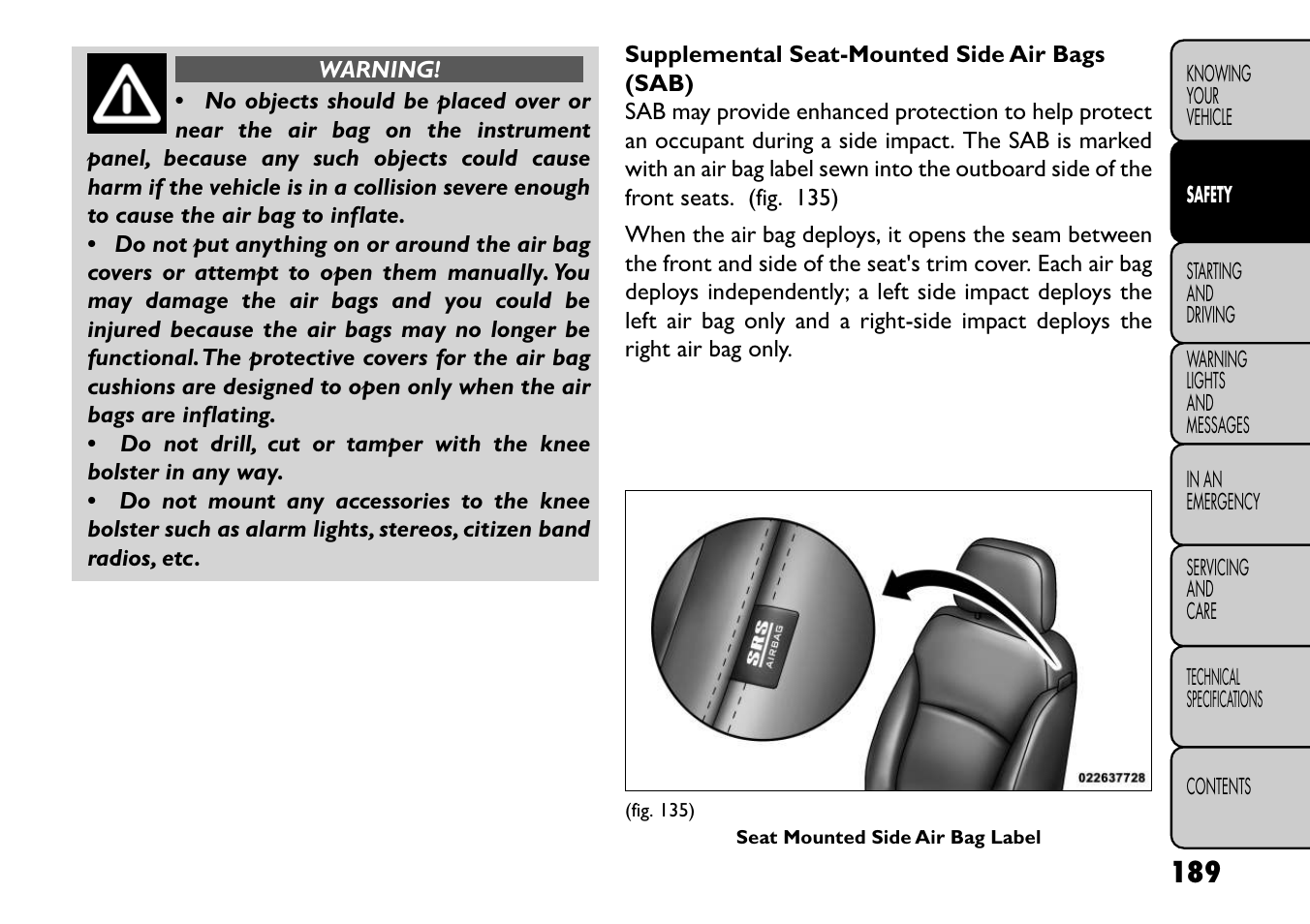 FIAT Freemont User Manual | Page 195 / 352