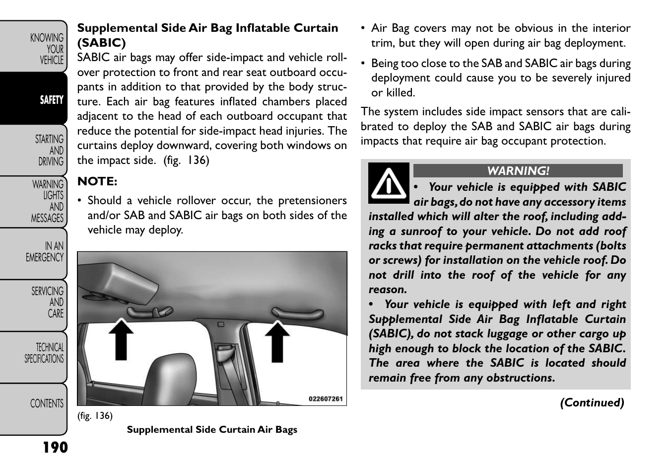 FIAT Freemont User Manual | Page 196 / 352