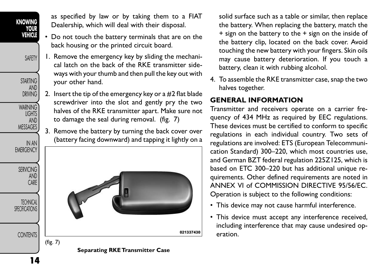 FIAT Freemont User Manual | Page 20 / 352