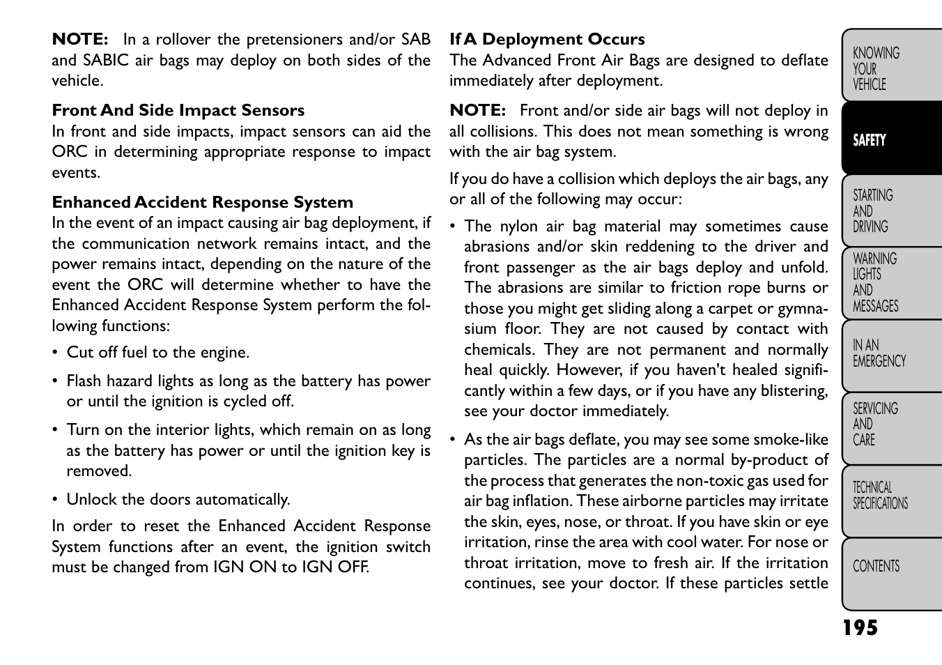 FIAT Freemont User Manual | Page 201 / 352