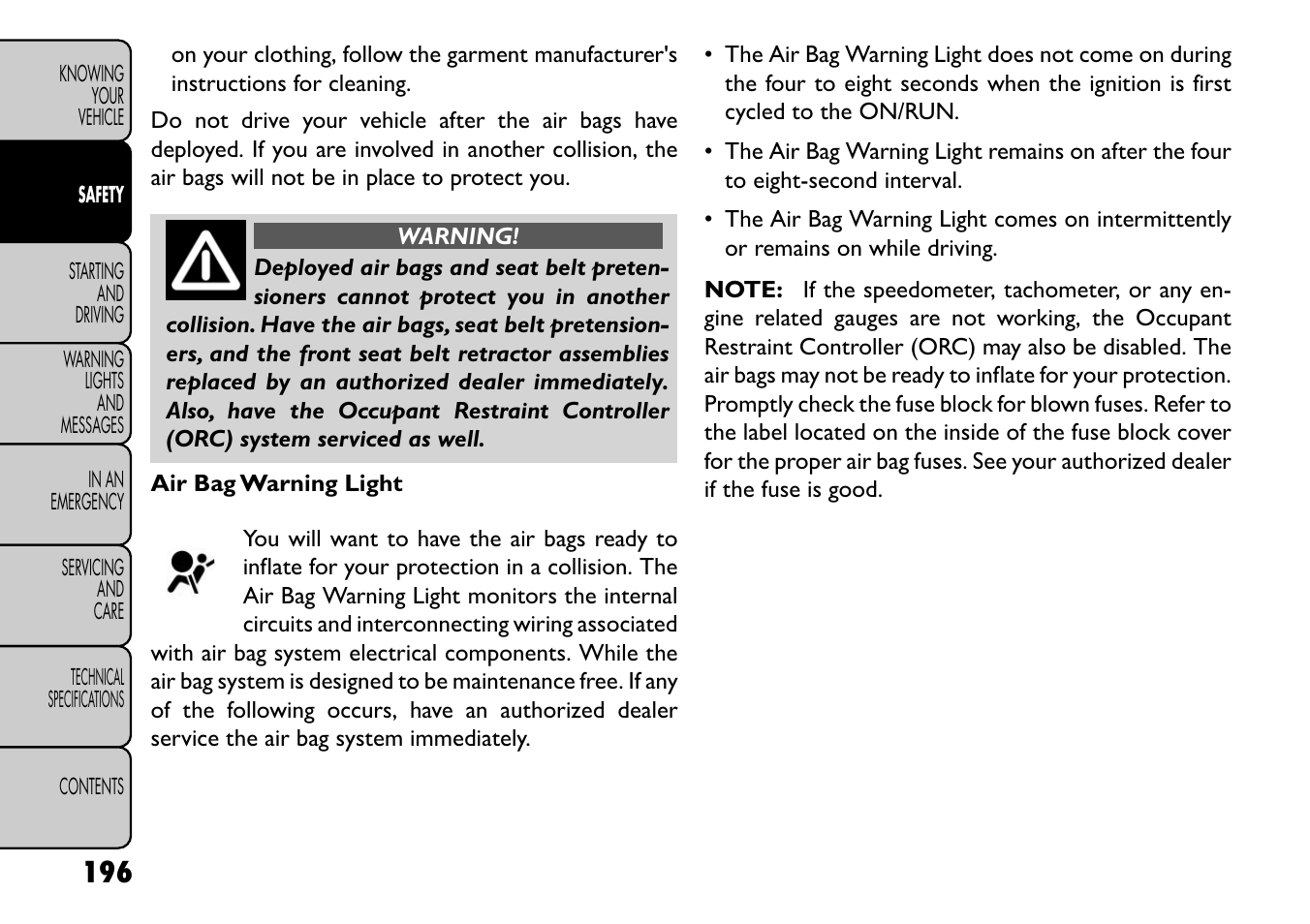 FIAT Freemont User Manual | Page 202 / 352