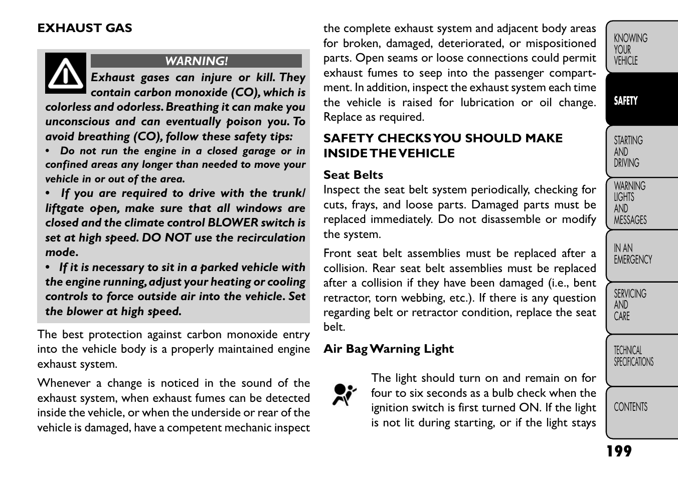 FIAT Freemont User Manual | Page 205 / 352