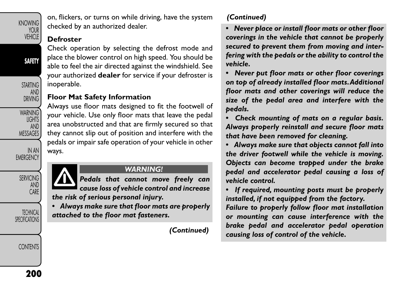 FIAT Freemont User Manual | Page 206 / 352