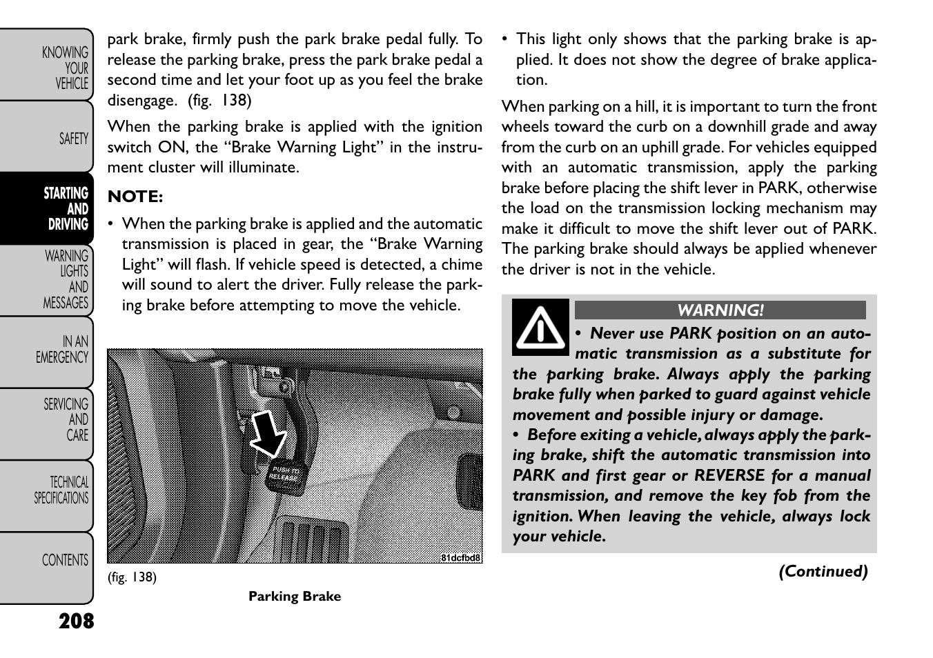 FIAT Freemont User Manual | Page 214 / 352