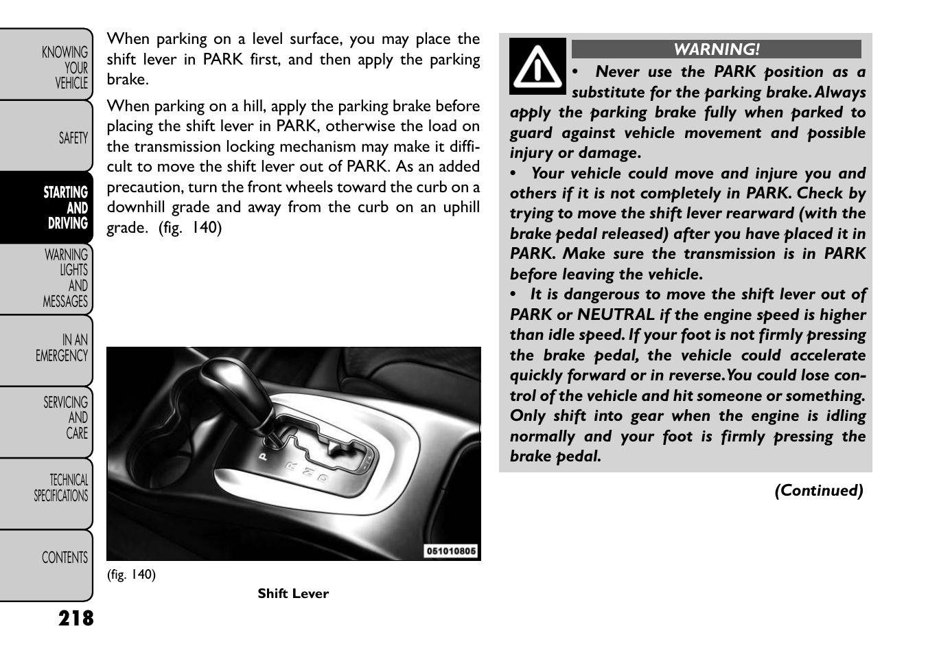 FIAT Freemont User Manual | Page 224 / 352