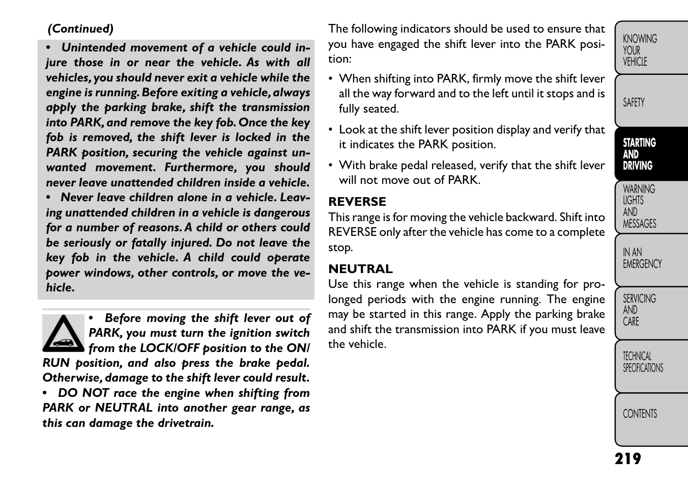 FIAT Freemont User Manual | Page 225 / 352