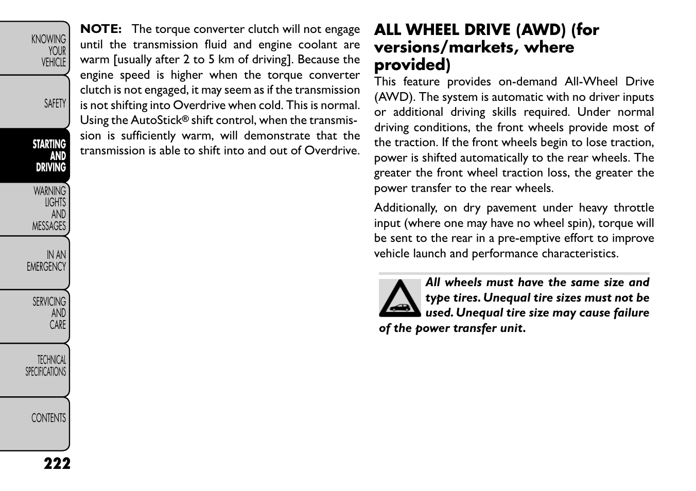 FIAT Freemont User Manual | Page 228 / 352