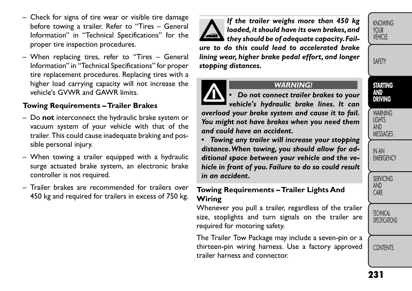 FIAT Freemont User Manual | Page 237 / 352