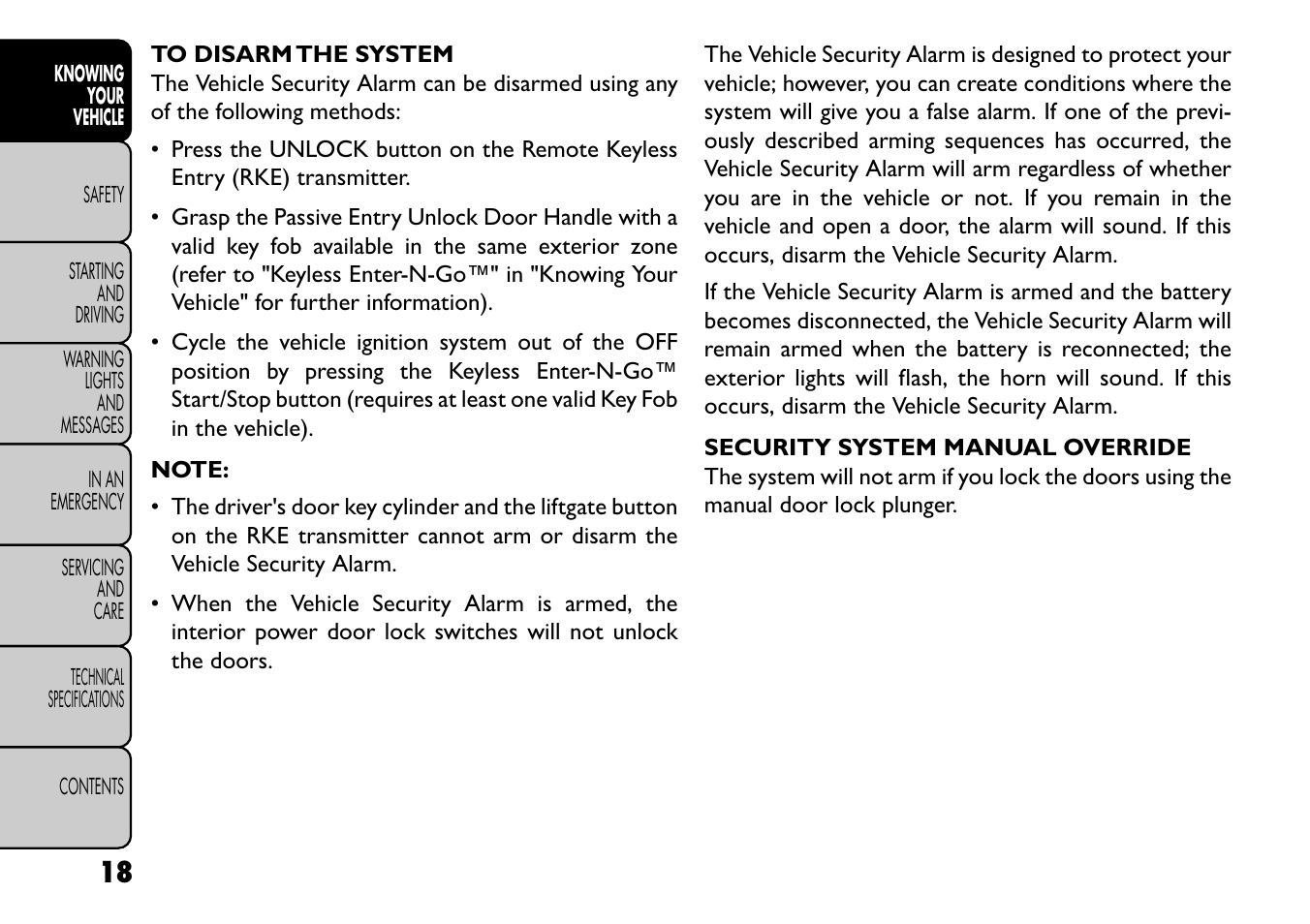 FIAT Freemont User Manual | Page 24 / 352