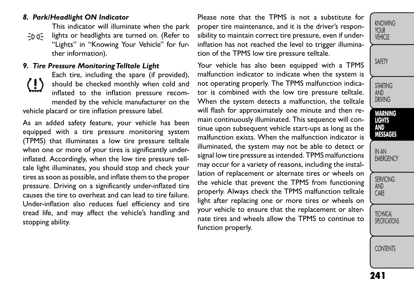 FIAT Freemont User Manual | Page 247 / 352