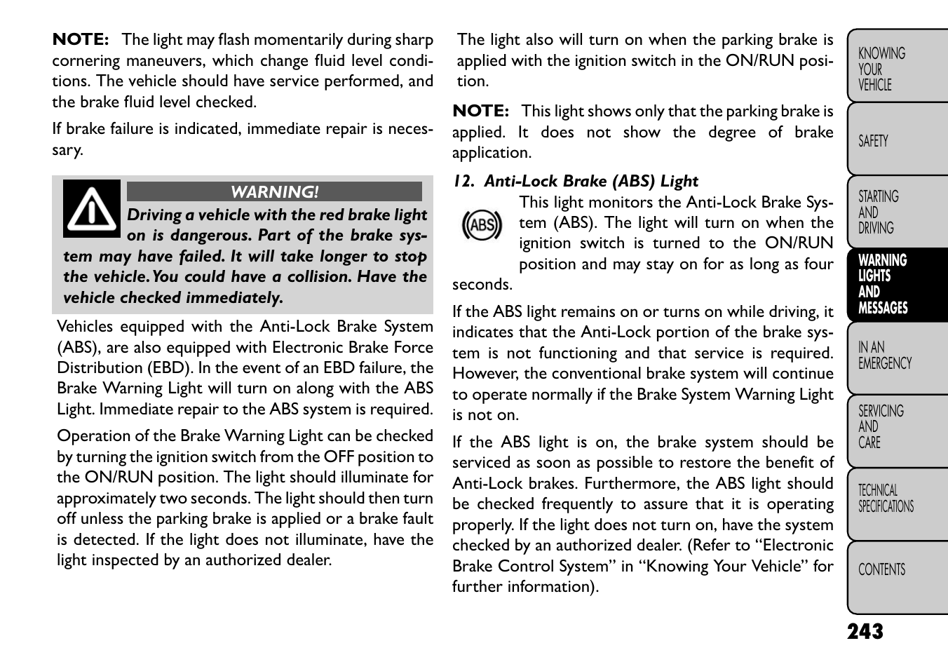 FIAT Freemont User Manual | Page 249 / 352