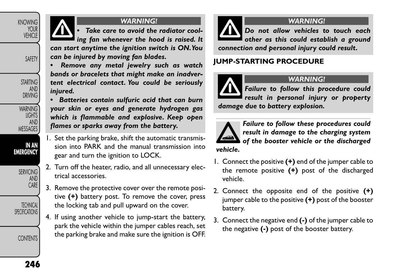 FIAT Freemont User Manual | Page 252 / 352