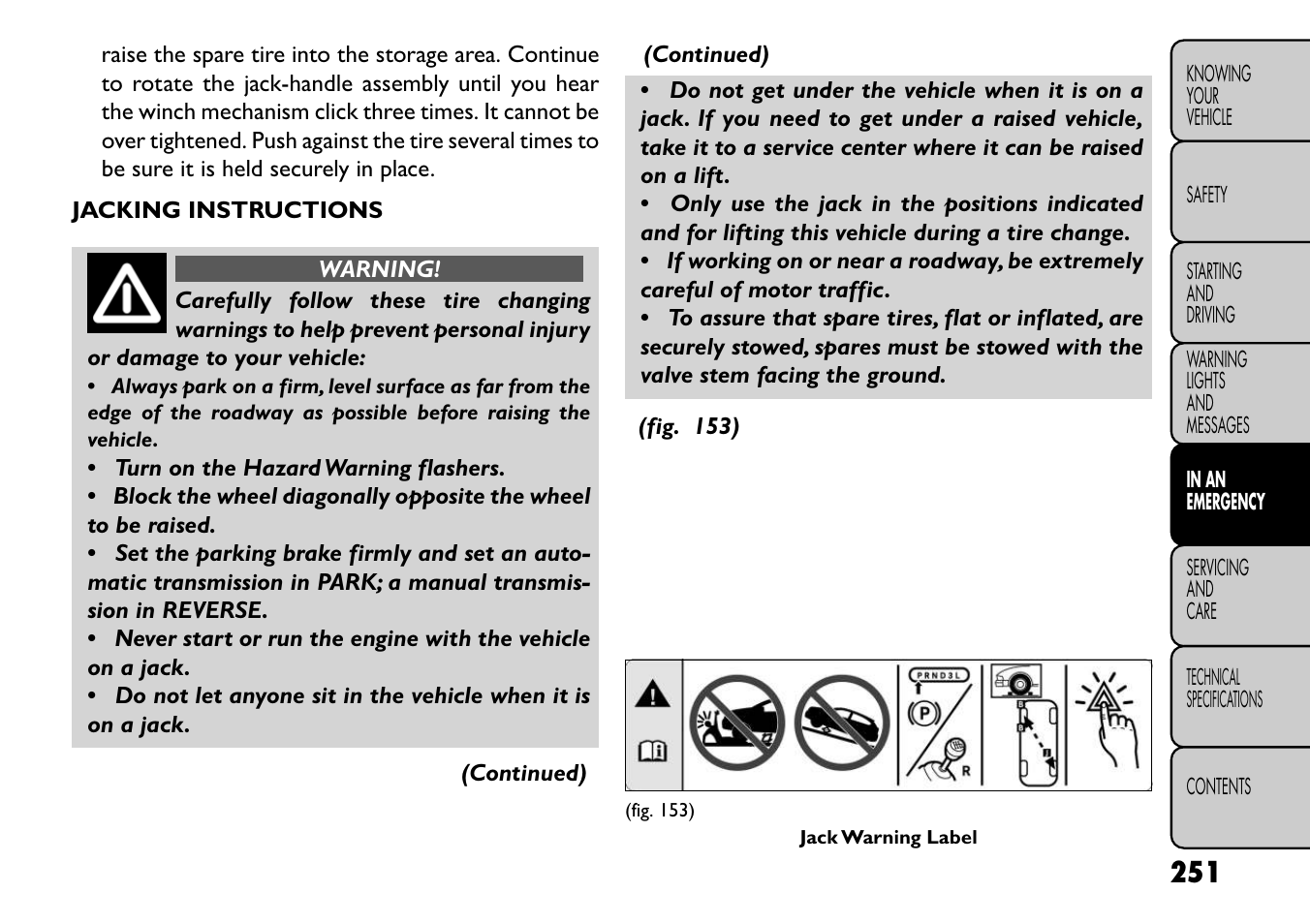 FIAT Freemont User Manual | Page 257 / 352