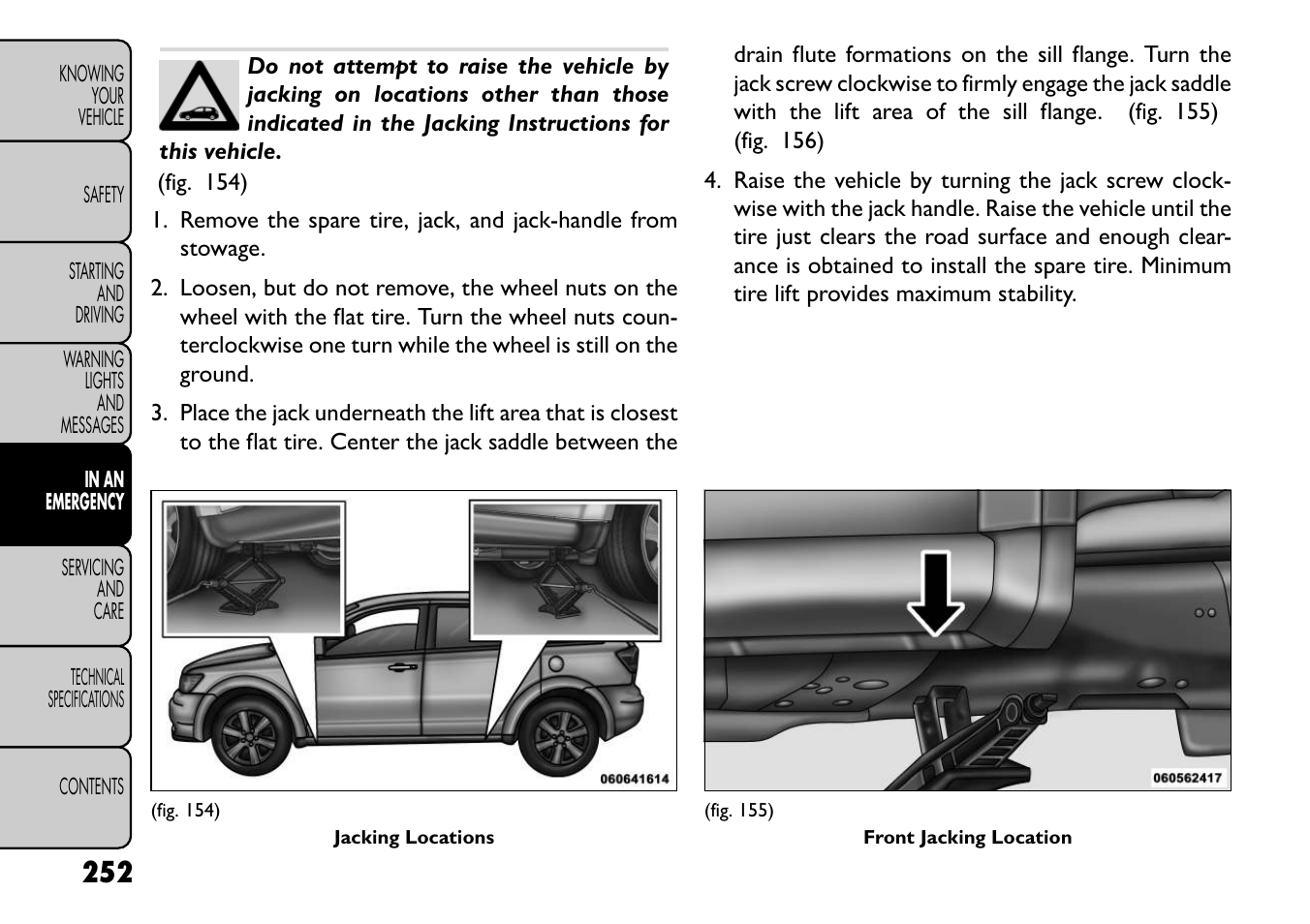 FIAT Freemont User Manual | Page 258 / 352