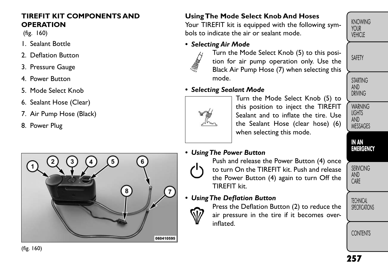 FIAT Freemont User Manual | Page 263 / 352