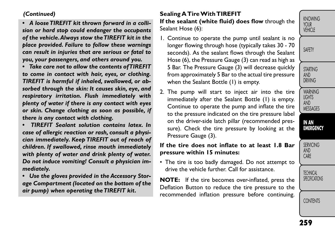 FIAT Freemont User Manual | Page 265 / 352