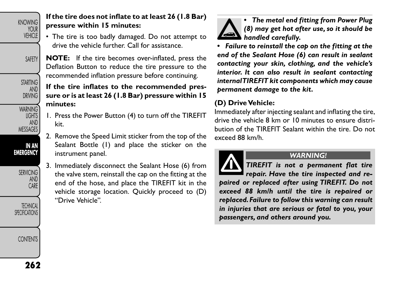 FIAT Freemont User Manual | Page 268 / 352