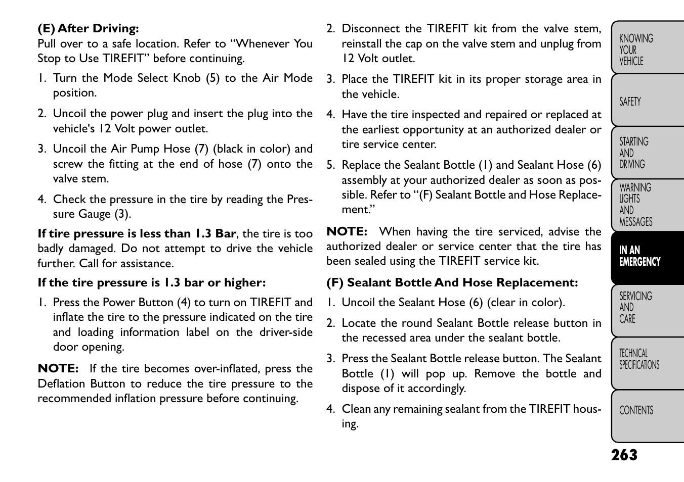 FIAT Freemont User Manual | Page 269 / 352