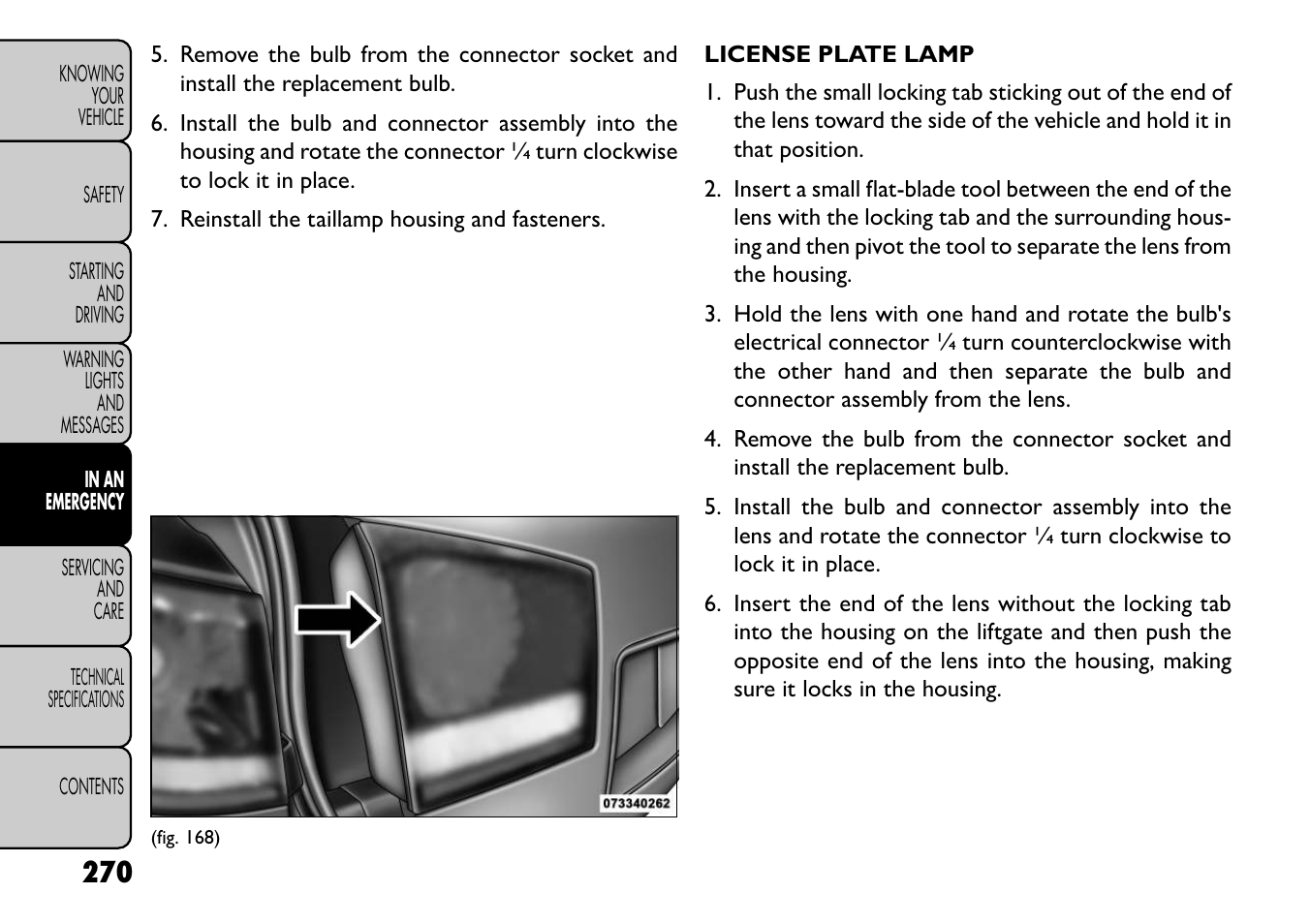 FIAT Freemont User Manual | Page 276 / 352