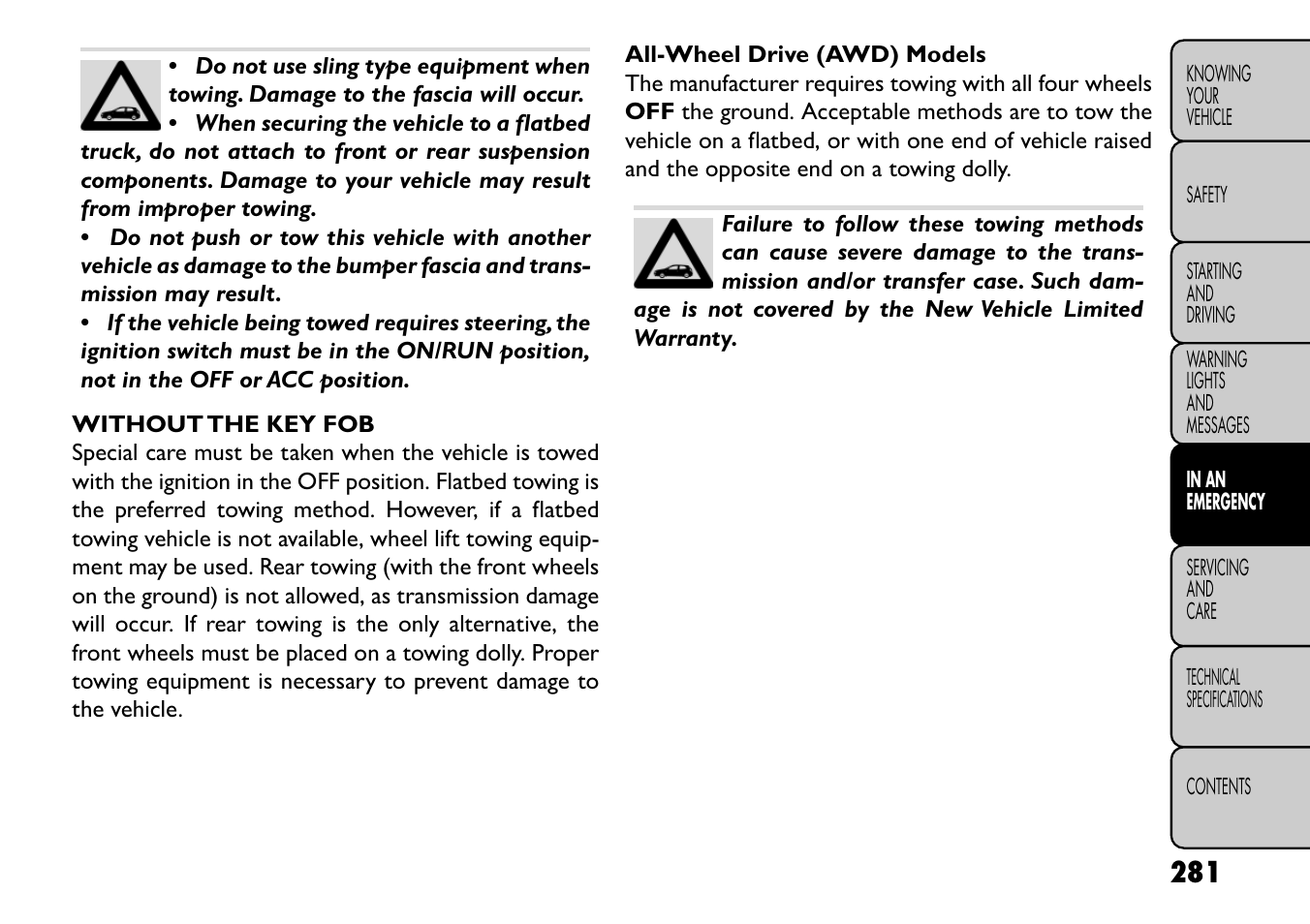 FIAT Freemont User Manual | Page 287 / 352