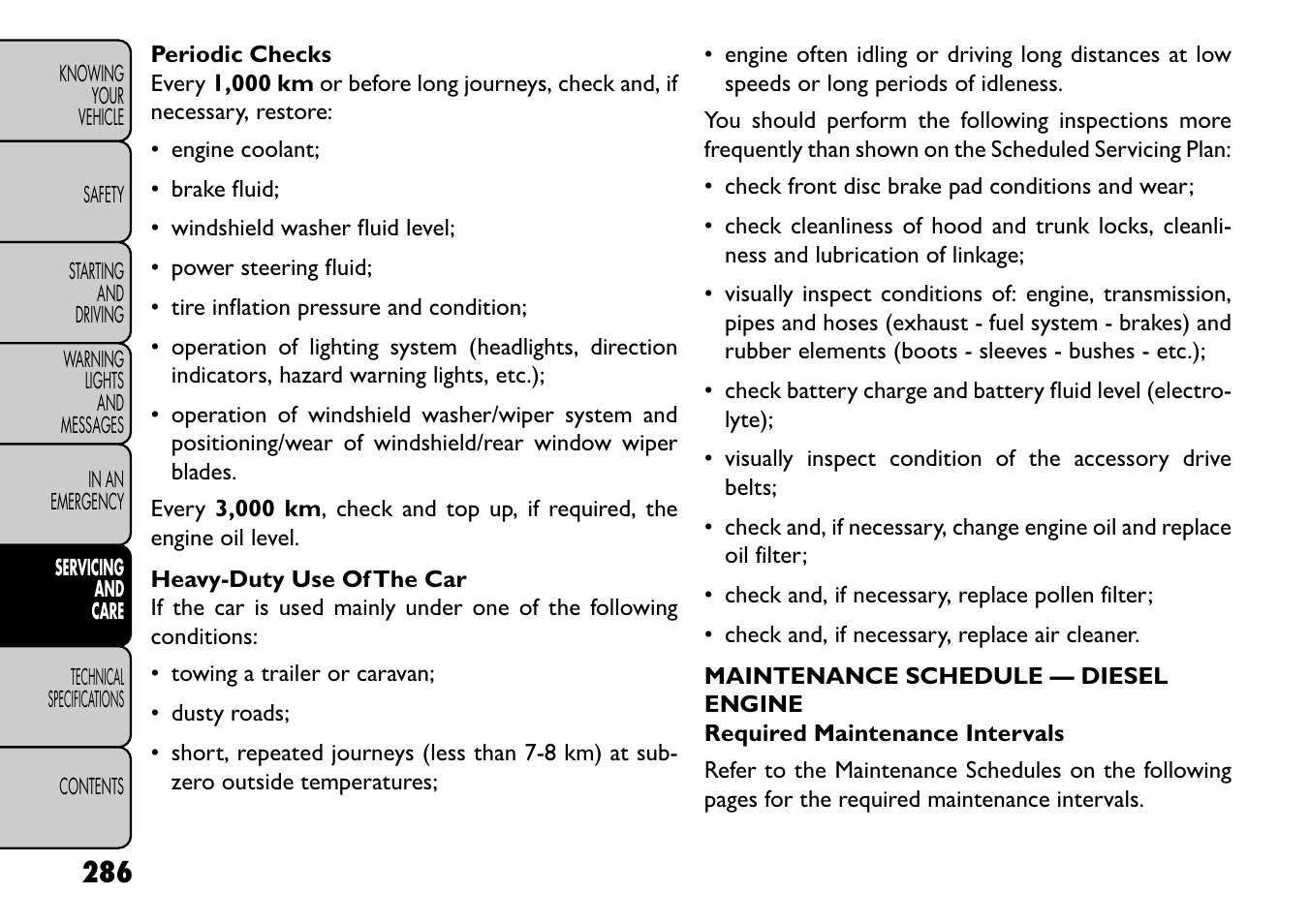 FIAT Freemont User Manual | Page 292 / 352