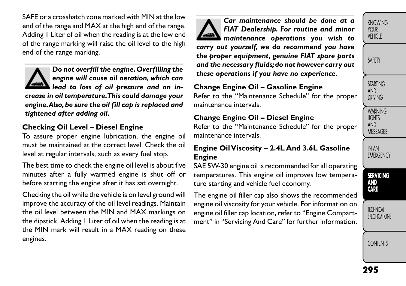 FIAT Freemont User Manual | Page 301 / 352