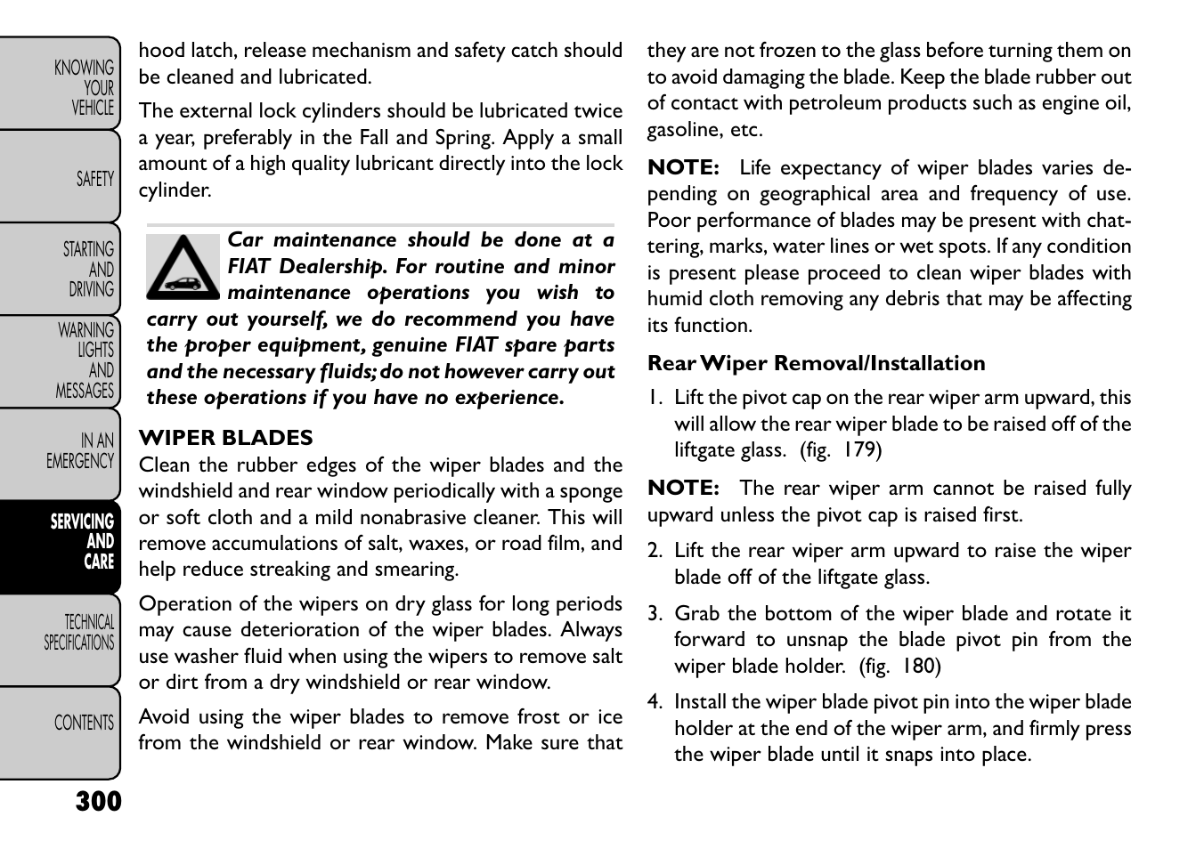 FIAT Freemont User Manual | Page 306 / 352