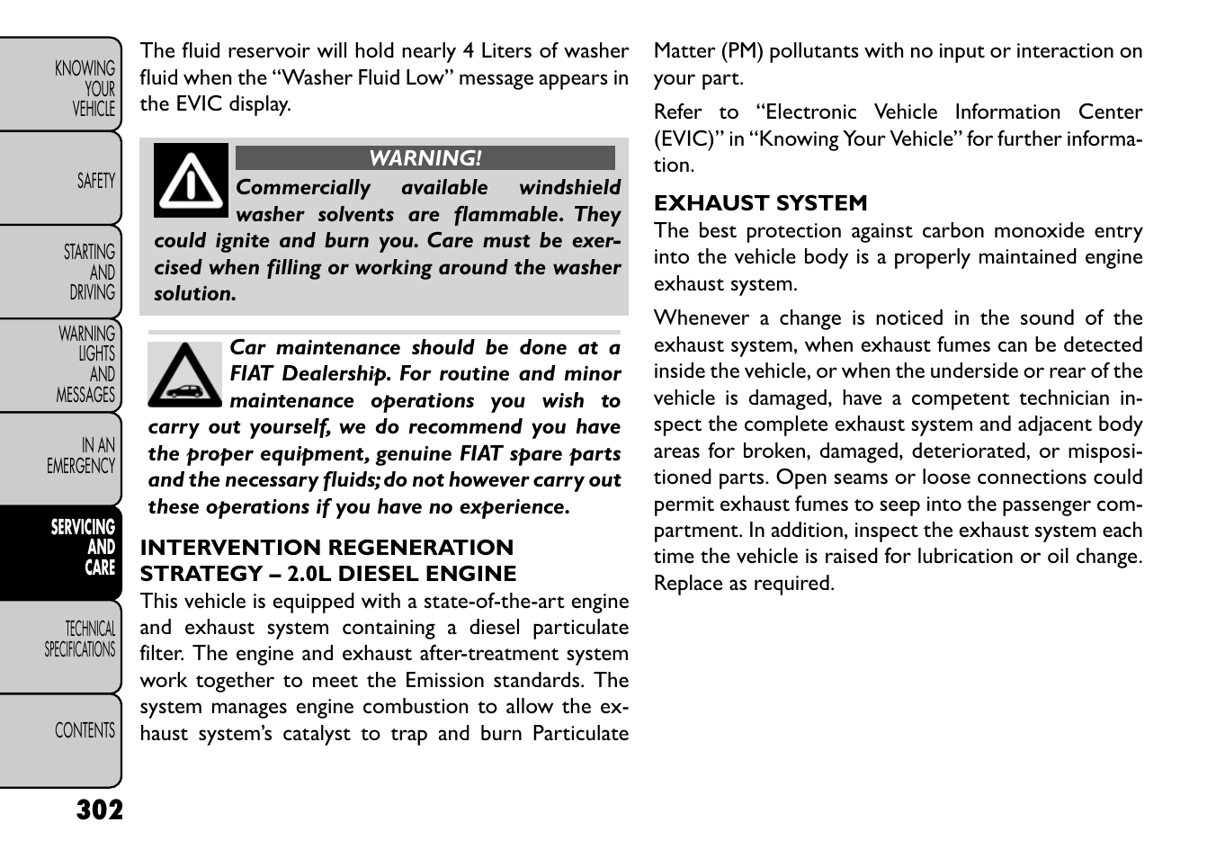 FIAT Freemont User Manual | Page 308 / 352