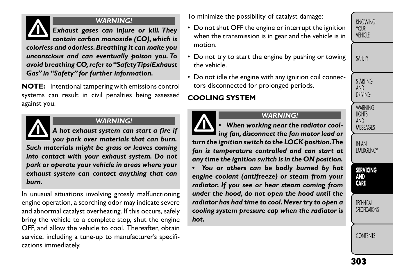 FIAT Freemont User Manual | Page 309 / 352